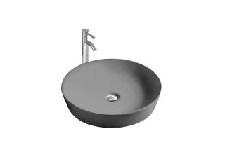 Раковина накладная Aquatek Европа AQ5558-MG 41 см серый матовый